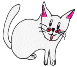 Cat graffiti 2 by Haruka sticker #6806400