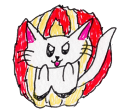 Cat graffiti 2 by Haruka sticker #6806406