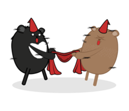 Mr.Bear's Best friend sticker #6806685