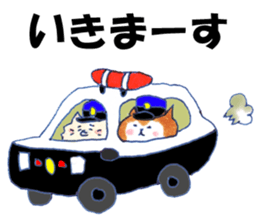Pome Junco and Shiba Bird Police ver. sticker #6807219