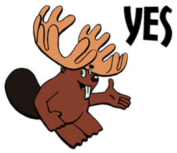 Blair the Canadian Beaver/Moose sticker #6807625