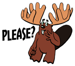 Blair the Canadian Beaver/Moose sticker #6807631