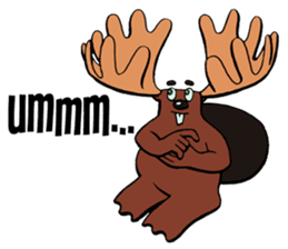 Blair the Canadian Beaver/Moose sticker #6807647