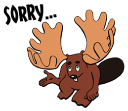 Blair the Canadian Beaver/Moose sticker #6807653