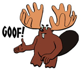 Blair the Canadian Beaver/Moose sticker #6807655