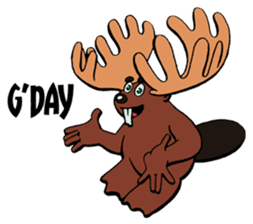 Blair the Canadian Beaver/Moose sticker #6807659