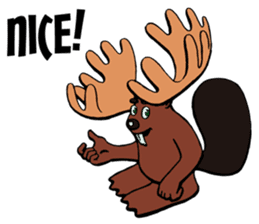 Blair the Canadian Beaver/Moose sticker #6807678