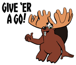 Blair the Canadian Beaver/Moose sticker #6807679