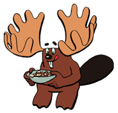 Blair the Canadian Beaver/Moose sticker #6807681