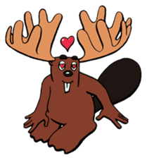 Blair the Canadian Beaver/Moose sticker #6807683