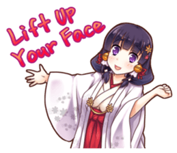 Positive Sticker <Miko><English> sticker #6807899