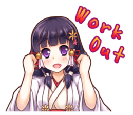 Positive Sticker <Miko><English> sticker #6807900