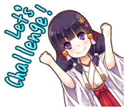 Positive Sticker <Miko><English> sticker #6807903