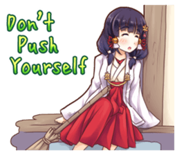 Positive Sticker <Miko><English> sticker #6807914