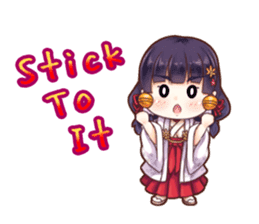 Positive Sticker <Miko><English> sticker #6807920