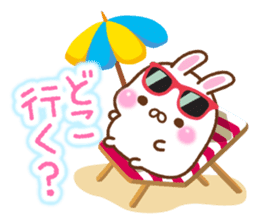 Summer of mochi rabbit sticker #6807935