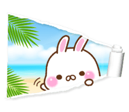 Summer of mochi rabbit sticker #6807945