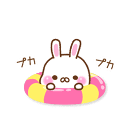 Summer of mochi rabbit sticker #6807948