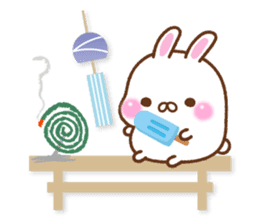 Summer of mochi rabbit sticker #6807965
