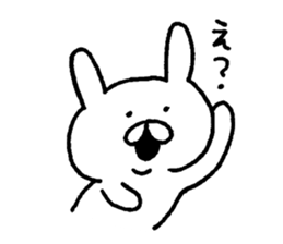 Cute! white rabbit sticker sticker #6808134