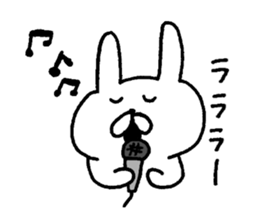 Cute! white rabbit sticker sticker #6808145