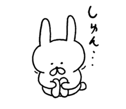 Cute! white rabbit sticker sticker #6808157