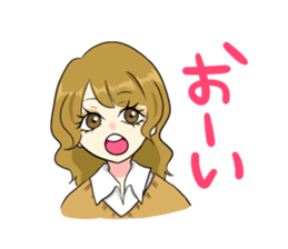 Japanese Cute Girl 2 sticker #6808448