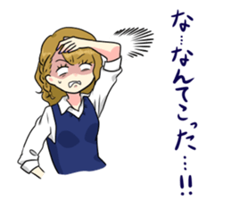 Japanese Cute Girl 2 sticker #6808454