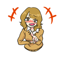 Japanese Cute Girl 2 sticker #6808458