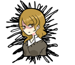 Japanese Cute Girl 2 sticker #6808473