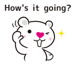 white bear LOVE sticker #6808974