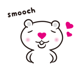 white bear LOVE sticker #6808979