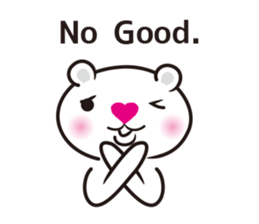 white bear LOVE sticker #6808983