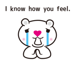 white bear LOVE sticker #6808995