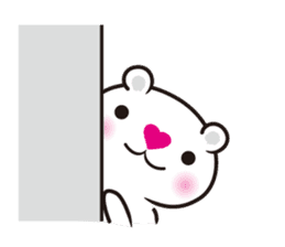white bear LOVE sticker #6808998