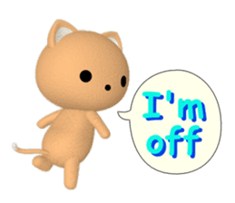 PonTaro's Cat & Bear (English Version) sticker #6809135