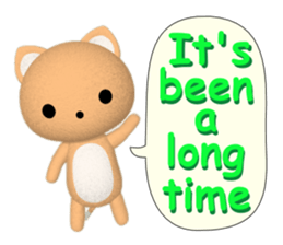 PonTaro's Cat & Bear (English Version) sticker #6809141