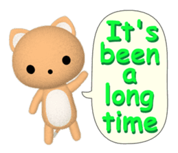 PonTaro's Cat & Bear (English Version) sticker #6809141