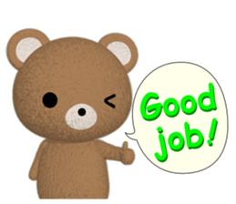 PonTaro's Cat & Bear (English Version) sticker #6809145