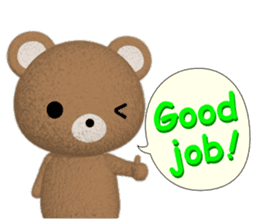 PonTaro's Cat & Bear (English Version) sticker #6809145