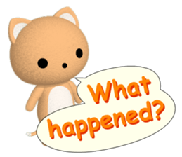 PonTaro's Cat & Bear (English Version) sticker #6809152