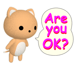PonTaro's Cat & Bear (English Version) sticker #6809153