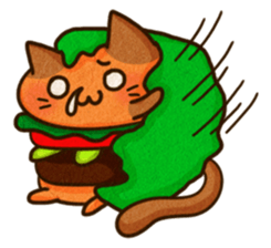Yummy BurgerCat Vol.2 sticker #6809636