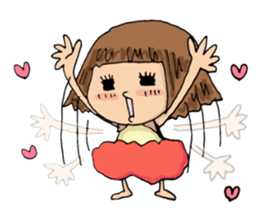 Filled with happiness  "MIMI chan" sticker #6810411