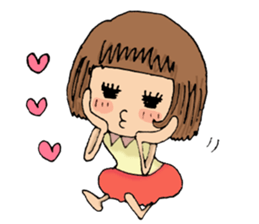 Filled with happiness  "MIMI chan" sticker #6810414