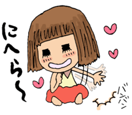 Filled with happiness  "MIMI chan" sticker #6810417