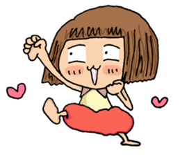 Filled with happiness  "MIMI chan" sticker #6810420