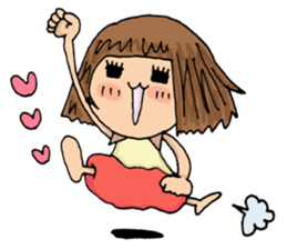 Filled with happiness  "MIMI chan" sticker #6810426