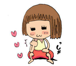 Filled with happiness  "MIMI chan" sticker #6810428