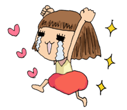 Filled with happiness  "MIMI chan" sticker #6810429